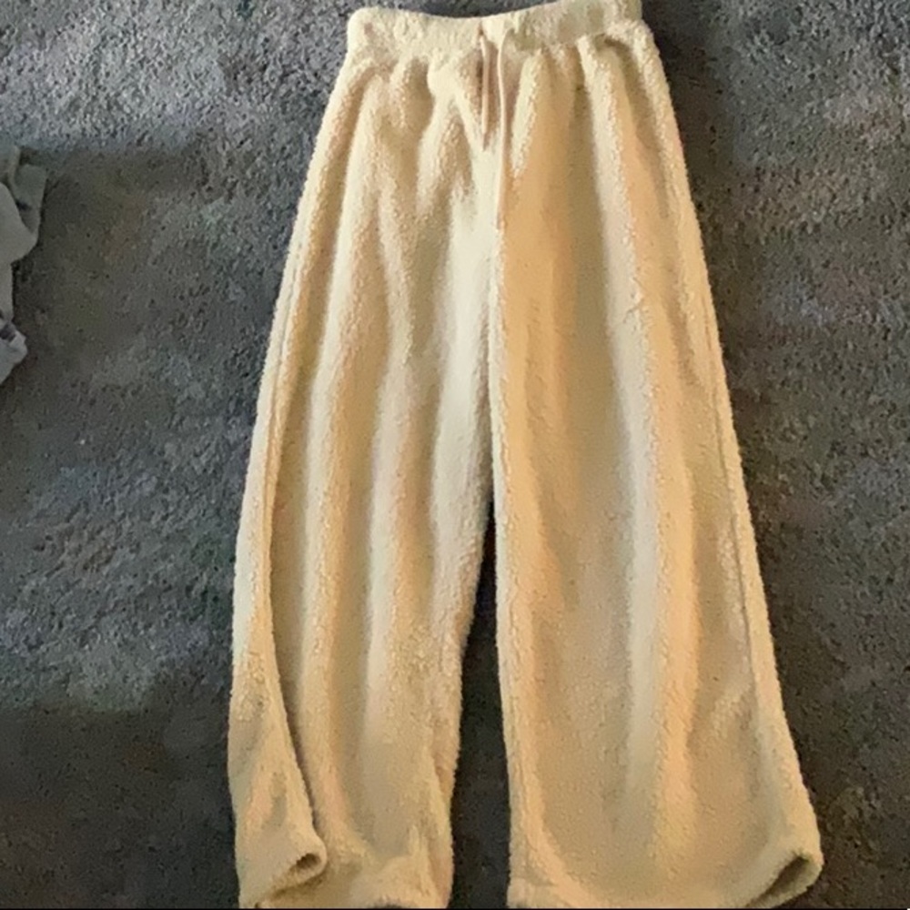 SHEIN Cream Sweatpants with Elastic Waistband